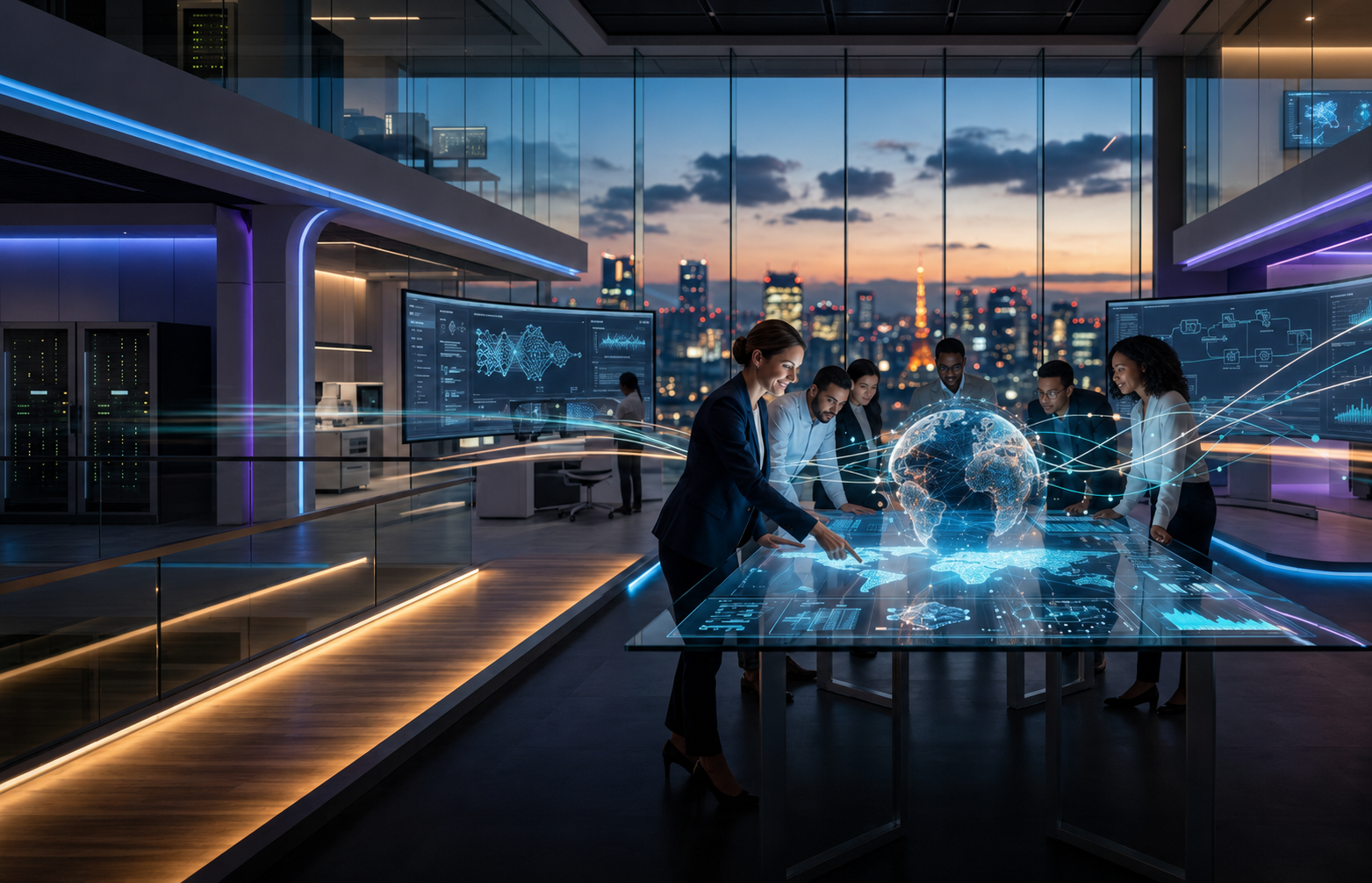 Enterprise IT Infrastructure and global digital connectivity